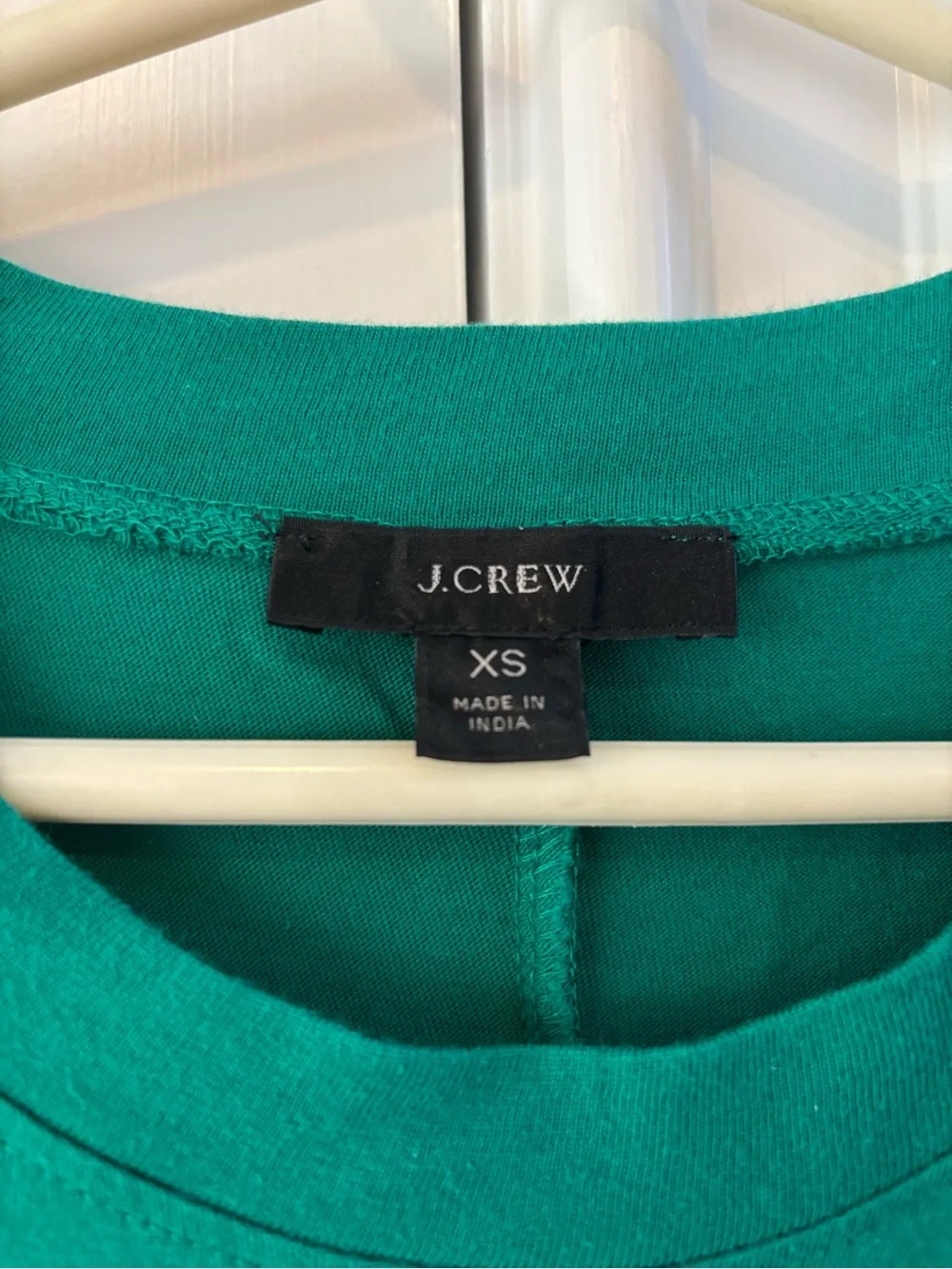 J. Crew Green and White Striped Dress